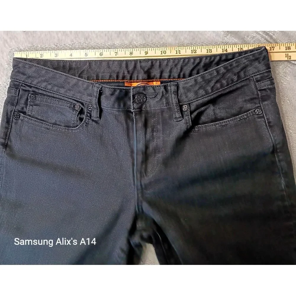 Tory Burch Super Skinny Black Cotton Jeans Size‎ 31